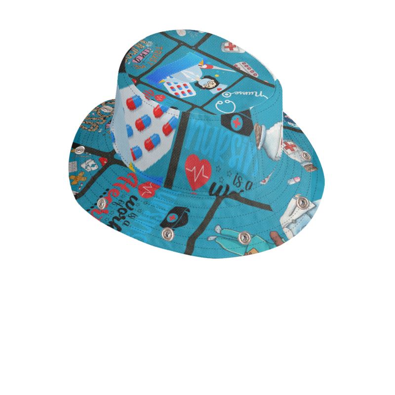 LIVING THE NURSE LIFE Bucket Hat with Visor