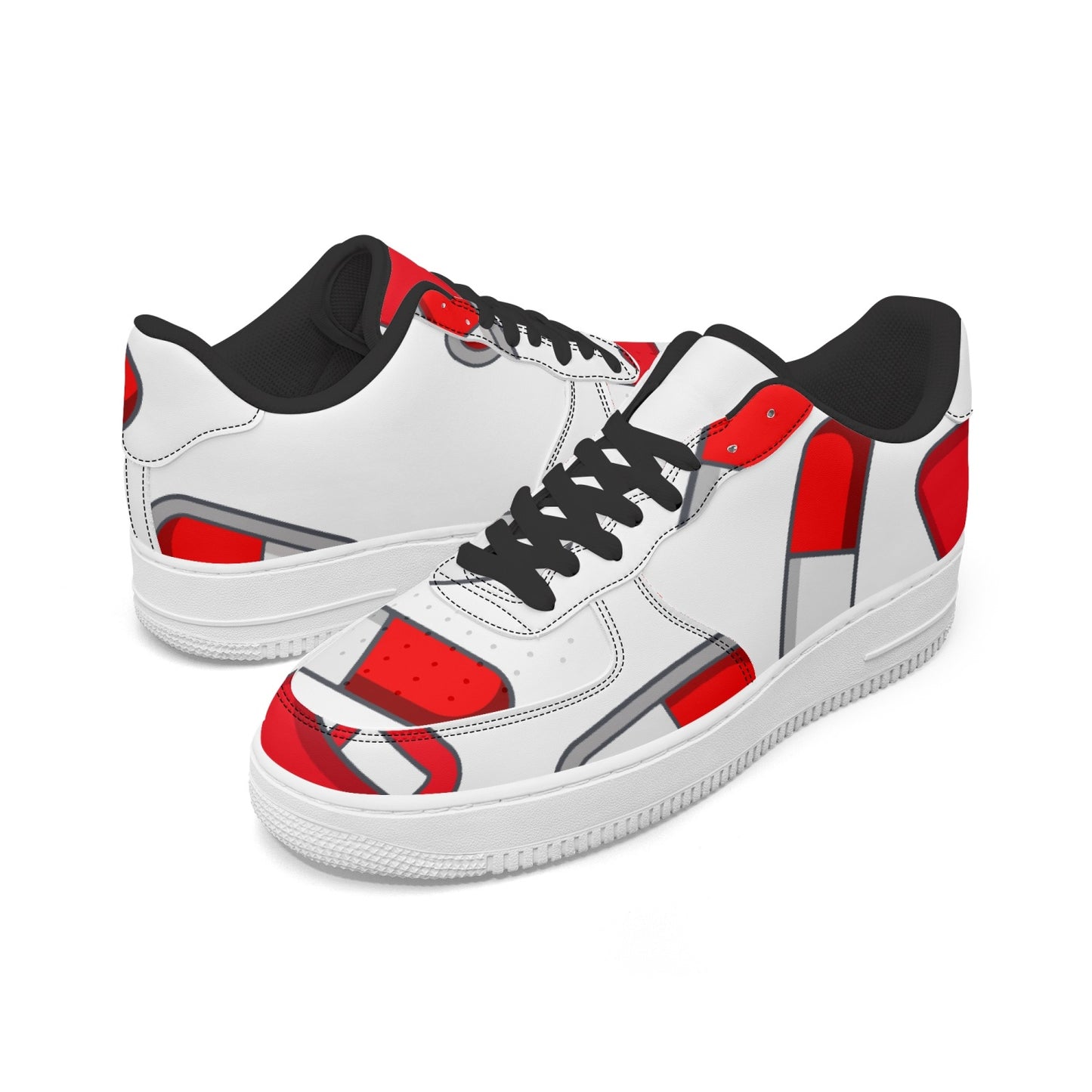ALL ABOUT THE... Low-Top Leather Sports Sneakers