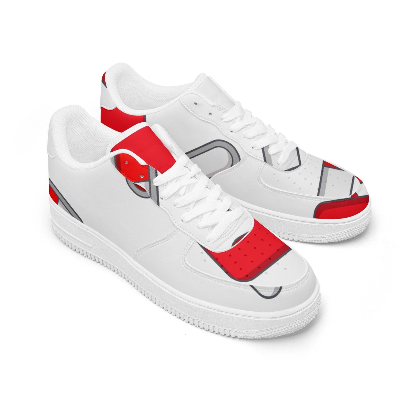 ALL ABOUT THE... Low-Top Leather Sports Sneakers
