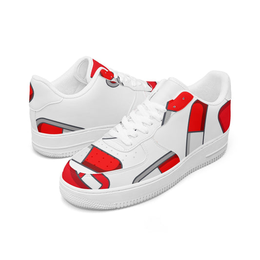 ALL ABOUT THE... Low-Top Leather Sports Sneakers