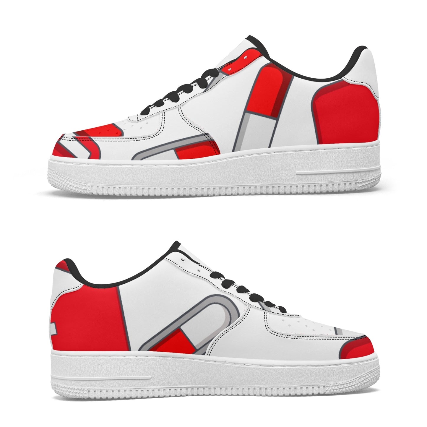 ALL ABOUT THE... Low-Top Leather Sports Sneakers