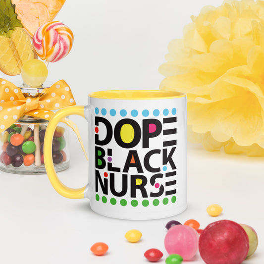 Dope Black Nurse Mug with Color Inside