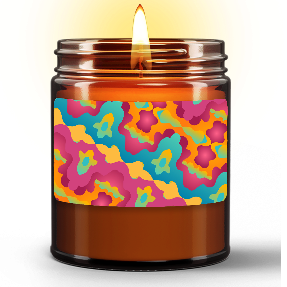 Natural Wax Candle in Amber Jar (9oz)