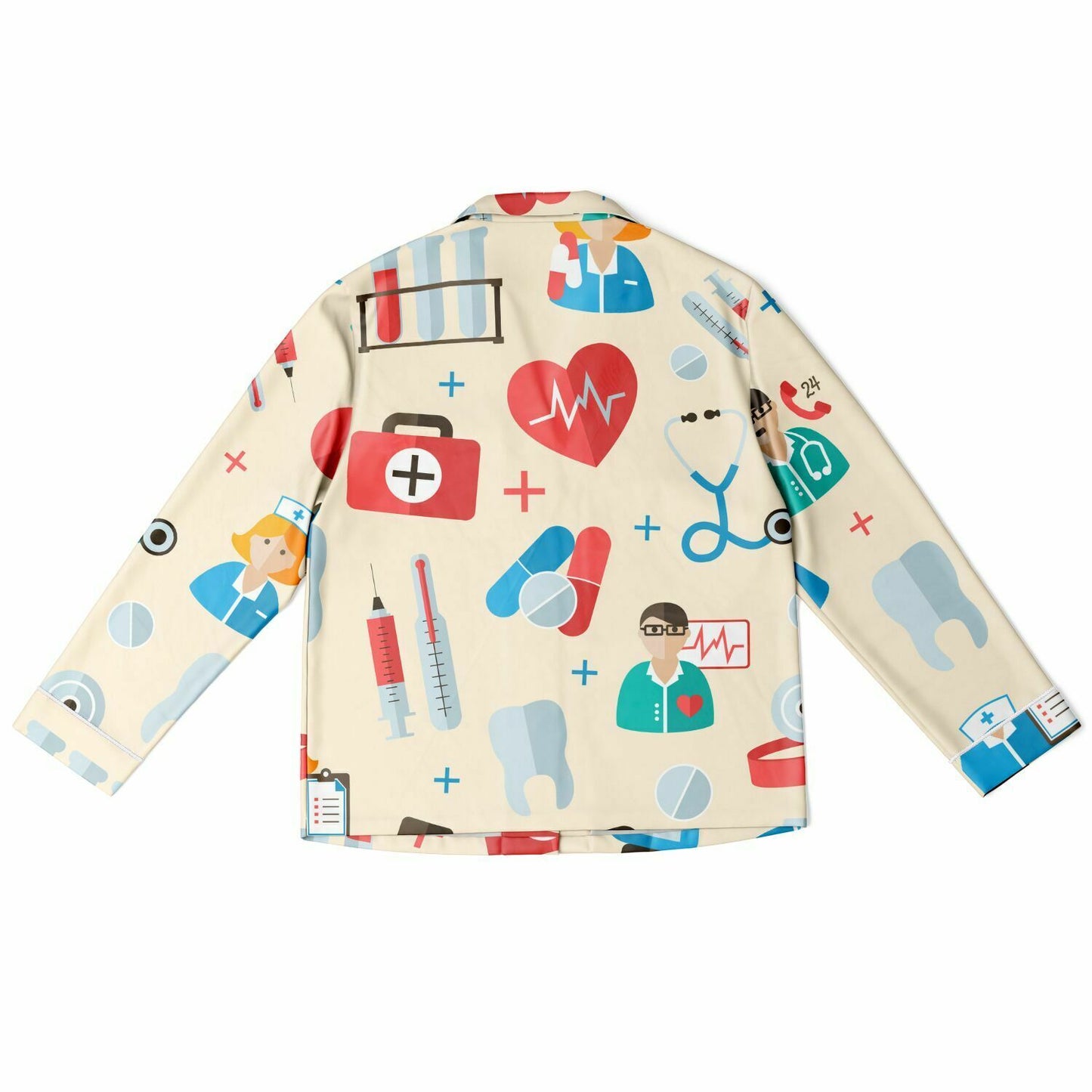 NURSING AND MEDICAL PATTERN PRINT NIGHTWEAR