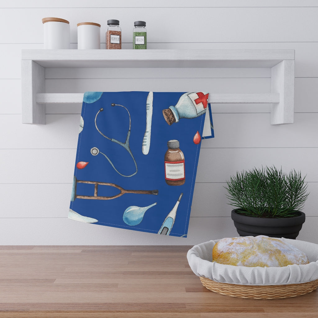 MEDICAL ICON PRINT Kitchen Towel