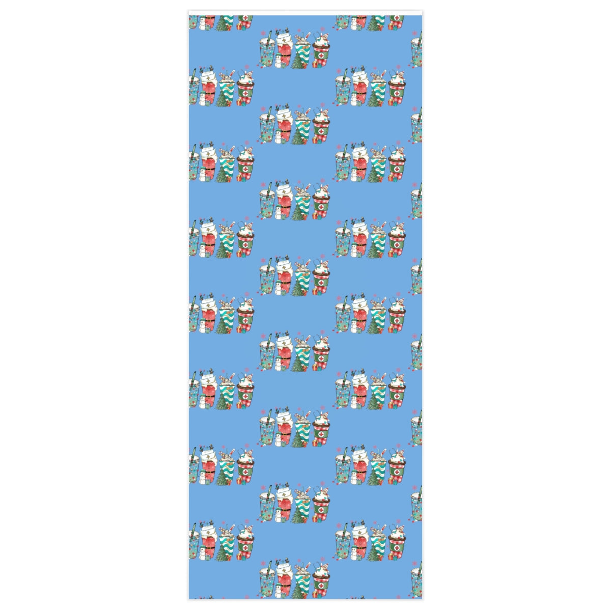 Festive Holiday Drinks Wrapping Paper