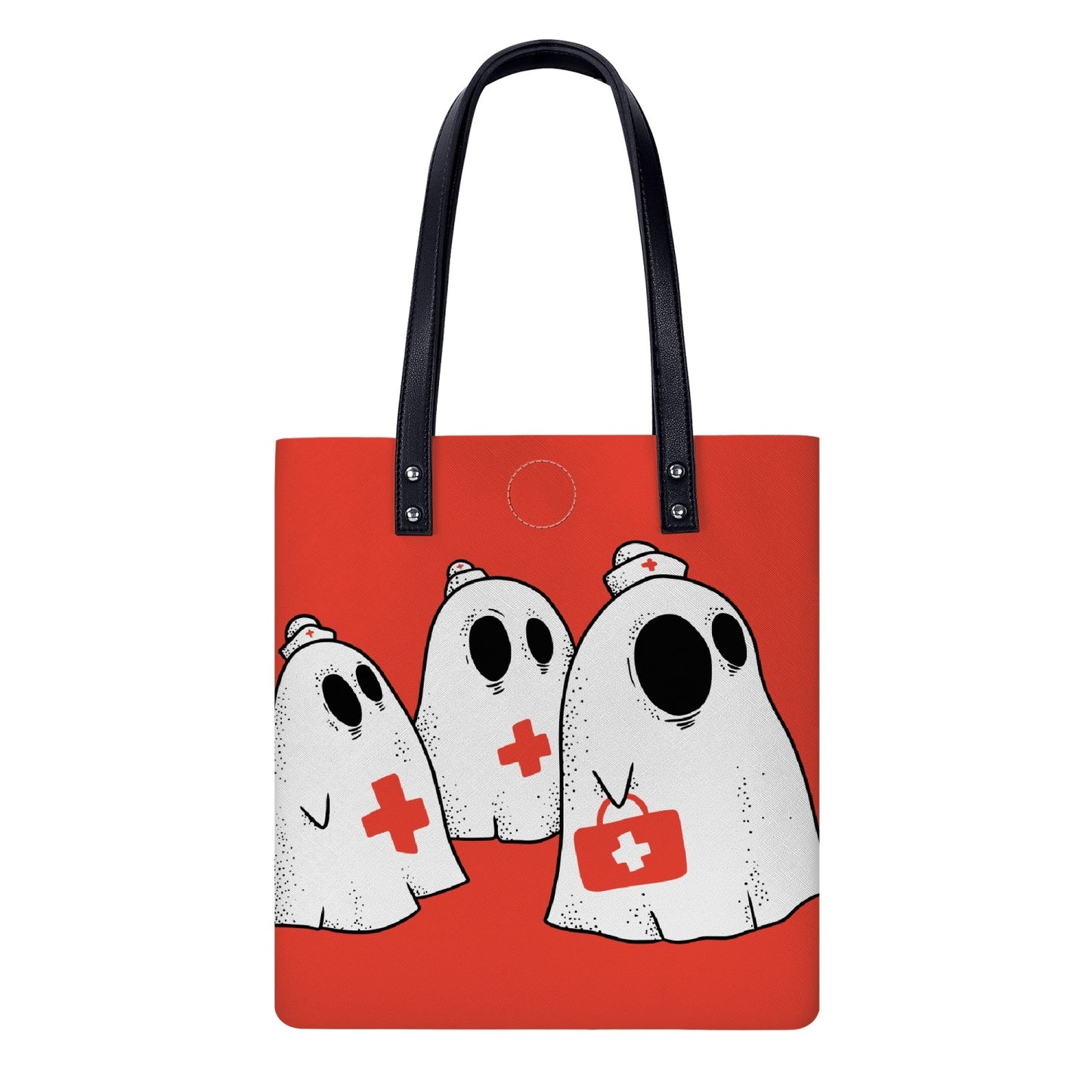 Ghostly Leather Tote Bags