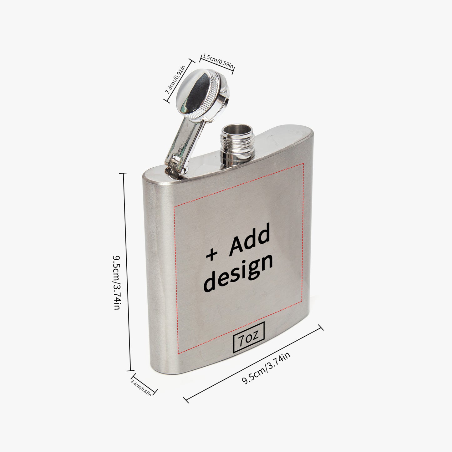 6oz Stainless Steel Hip Flask