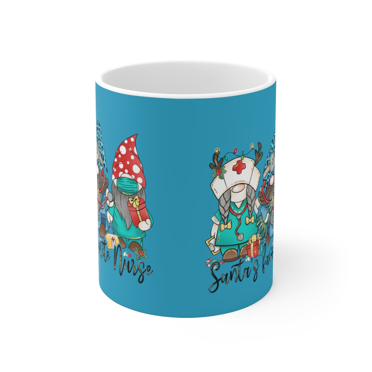 Santa's Favorite Nurse Ceramic Mug 11oz