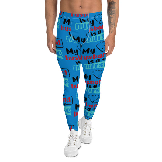 My Husband Is A Nurse Men's Leggings