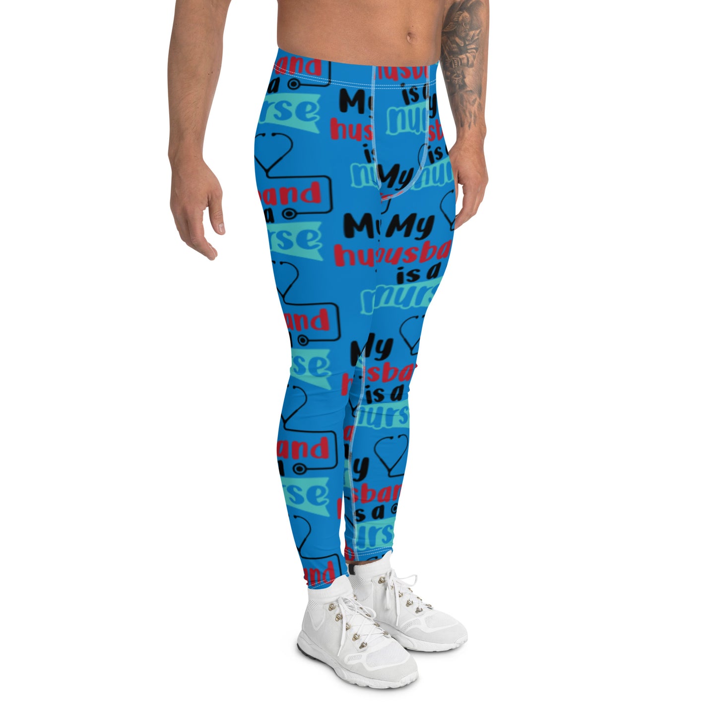 My Husband Is A Nurse Men's Leggings