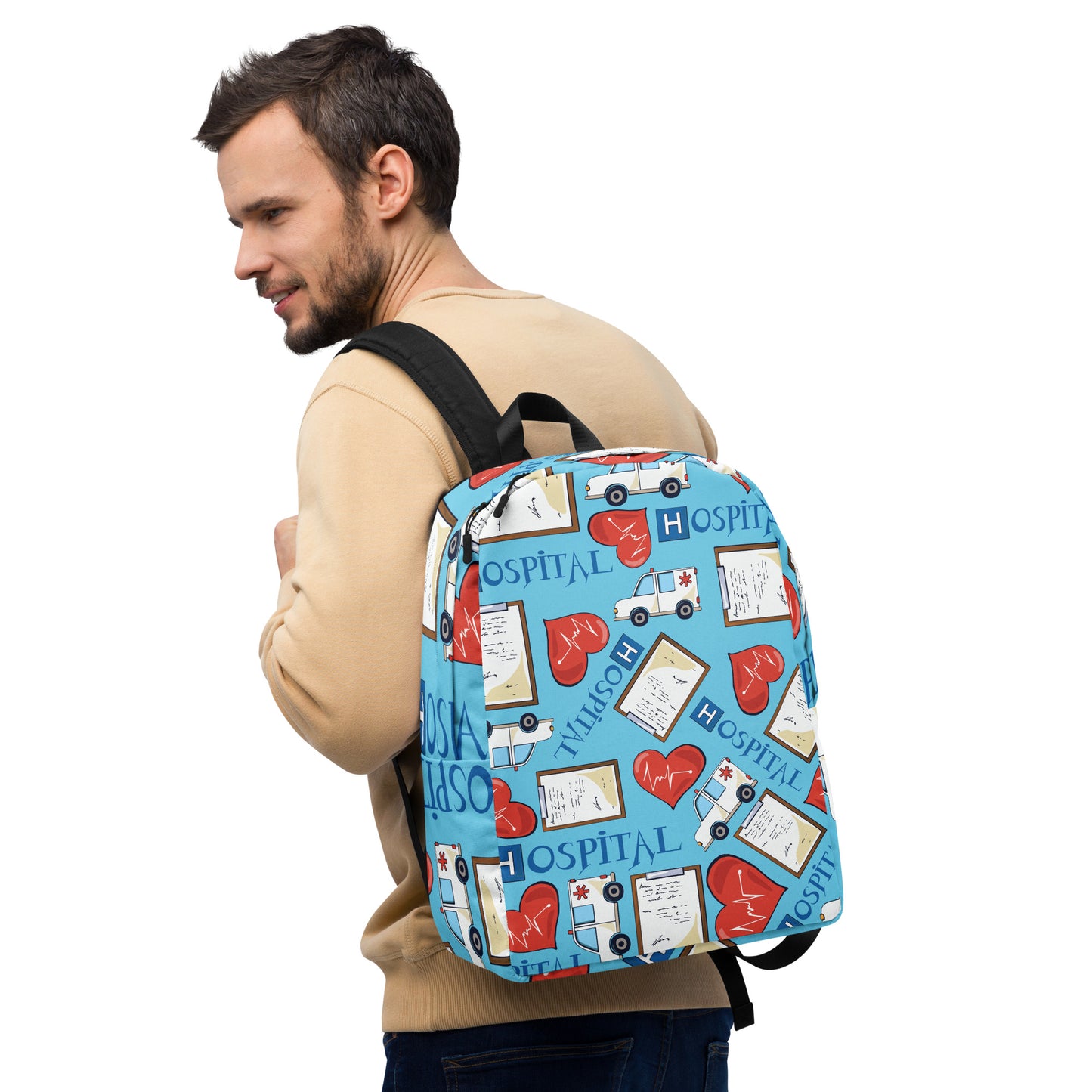 MEDICAL NURSE PRINT Minimalist Backpack