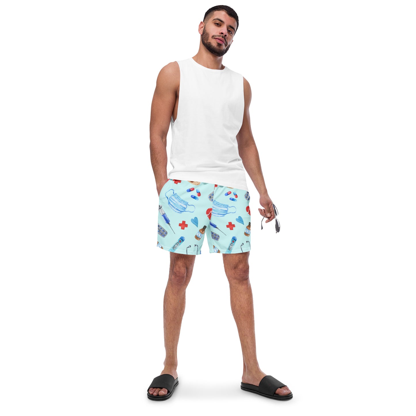 MEDICAL PRINT Men's swim trunks