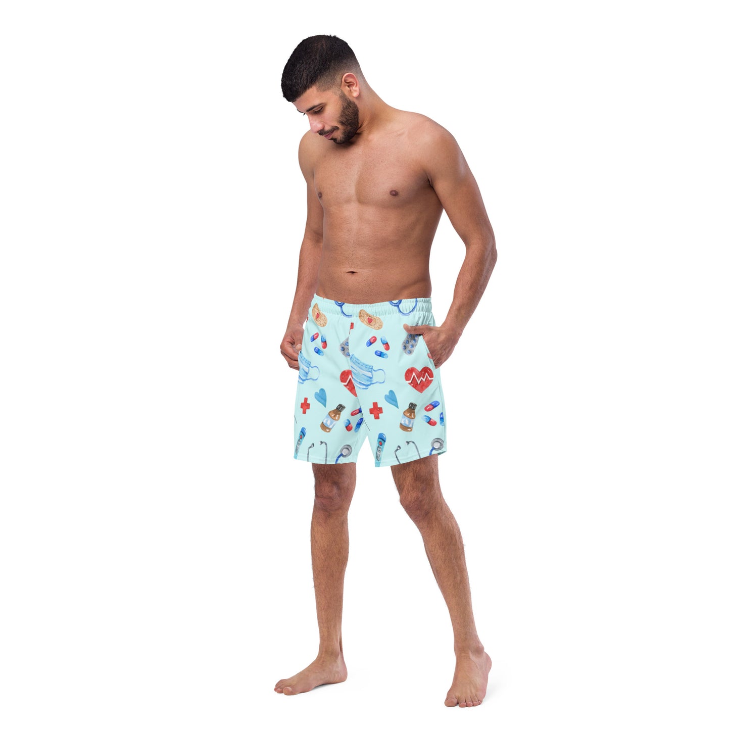 MEDICAL PRINT Men's swim trunks