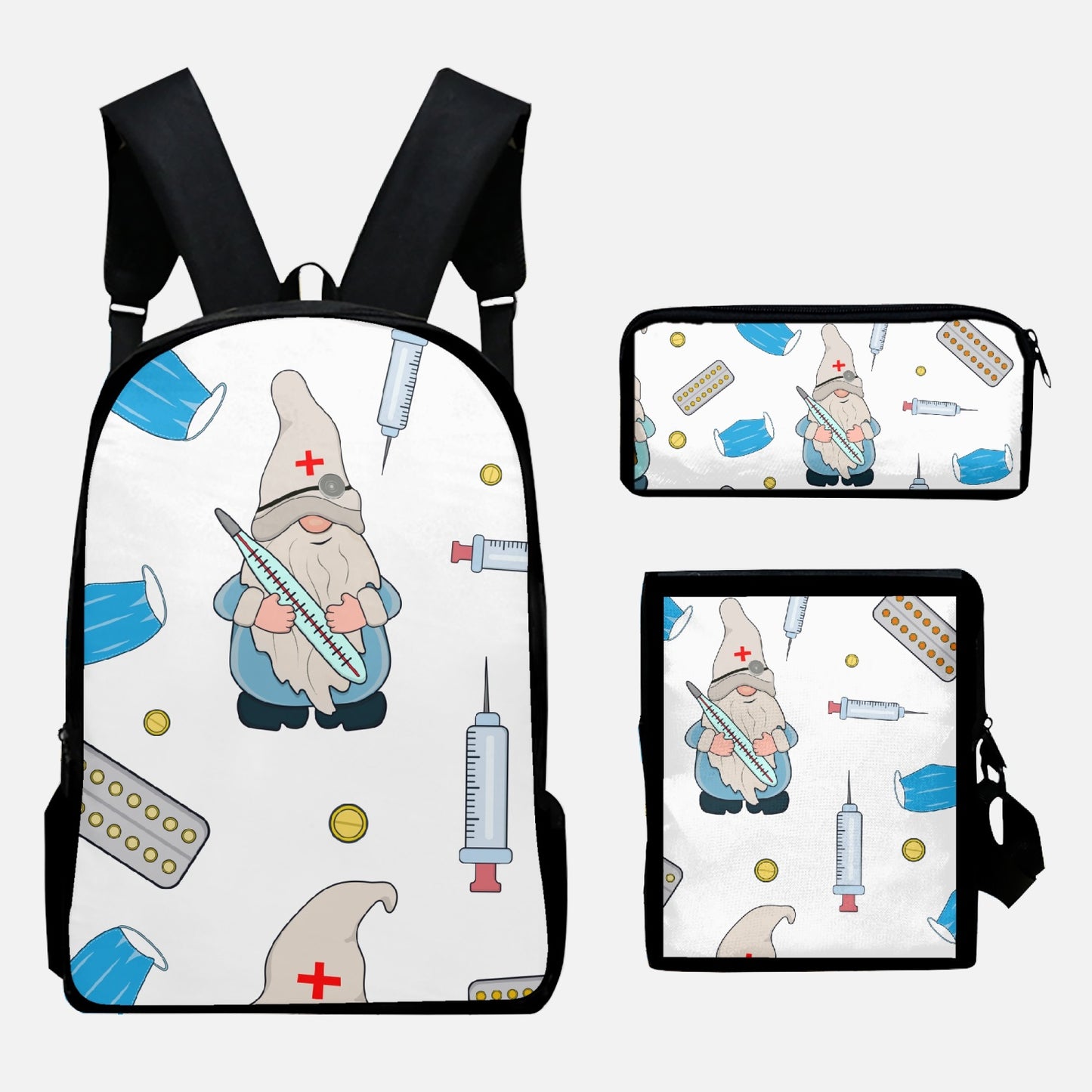 NURSE GNOME Oxford Bags Set 3pcs