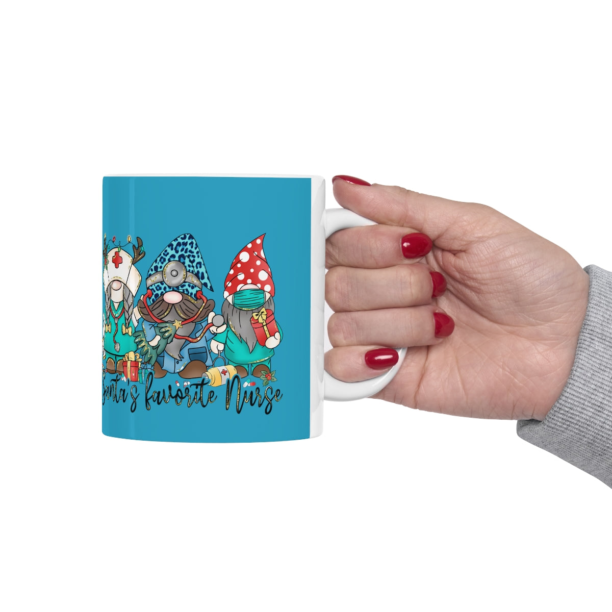 Santa's Favorite Nurse Ceramic Mug 11oz