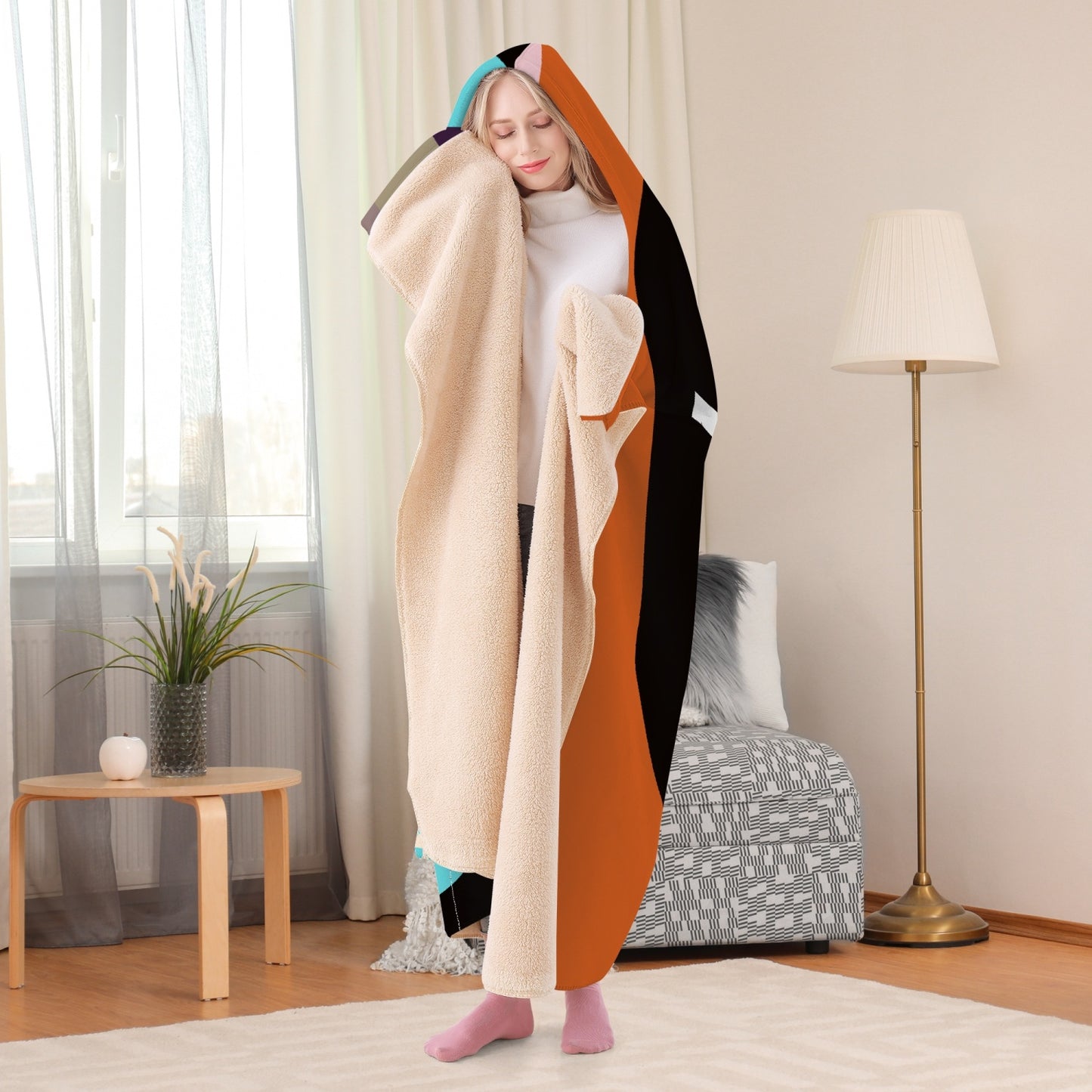 I CAN'T, I'M IN NURSING SCHOOL Casual Dual-Sided Stitched Hoodie Blanket