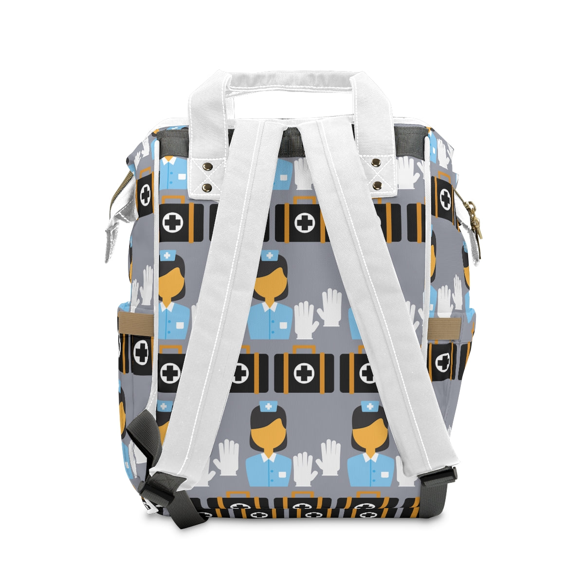 Nurse Print Multifunctional/Multipurpose Diaper Backpack