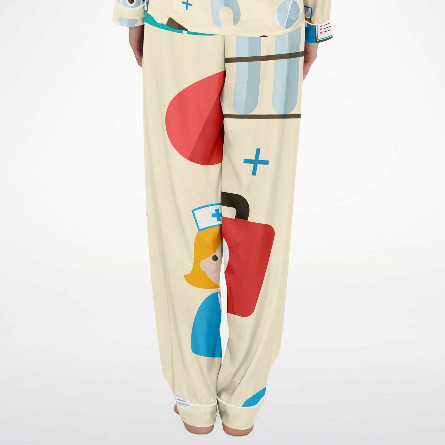 NURSING AND MEDICAL PATTERN PRINT NIGHTWEAR