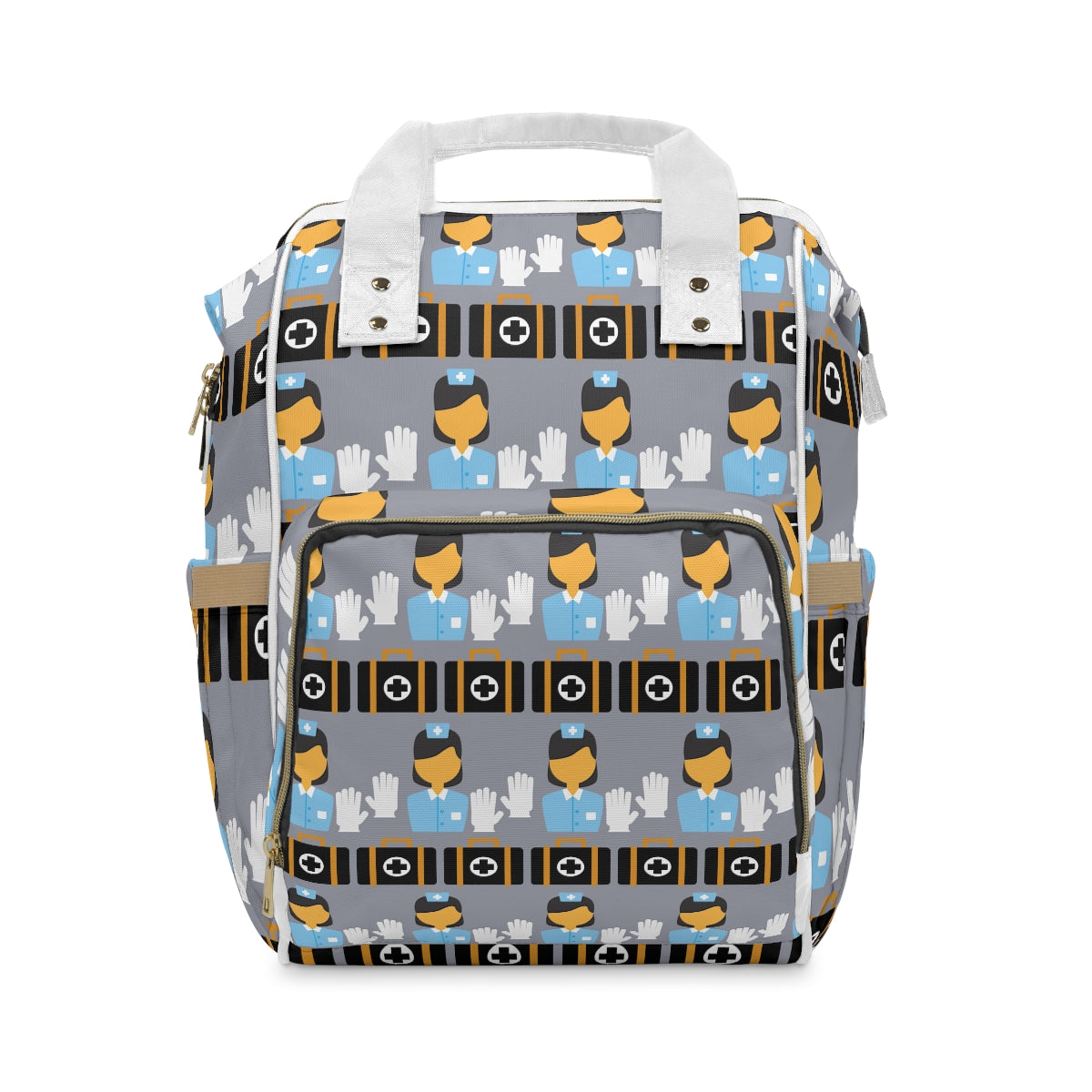 Nurse Print Multifunctional/Multipurpose Diaper Backpack