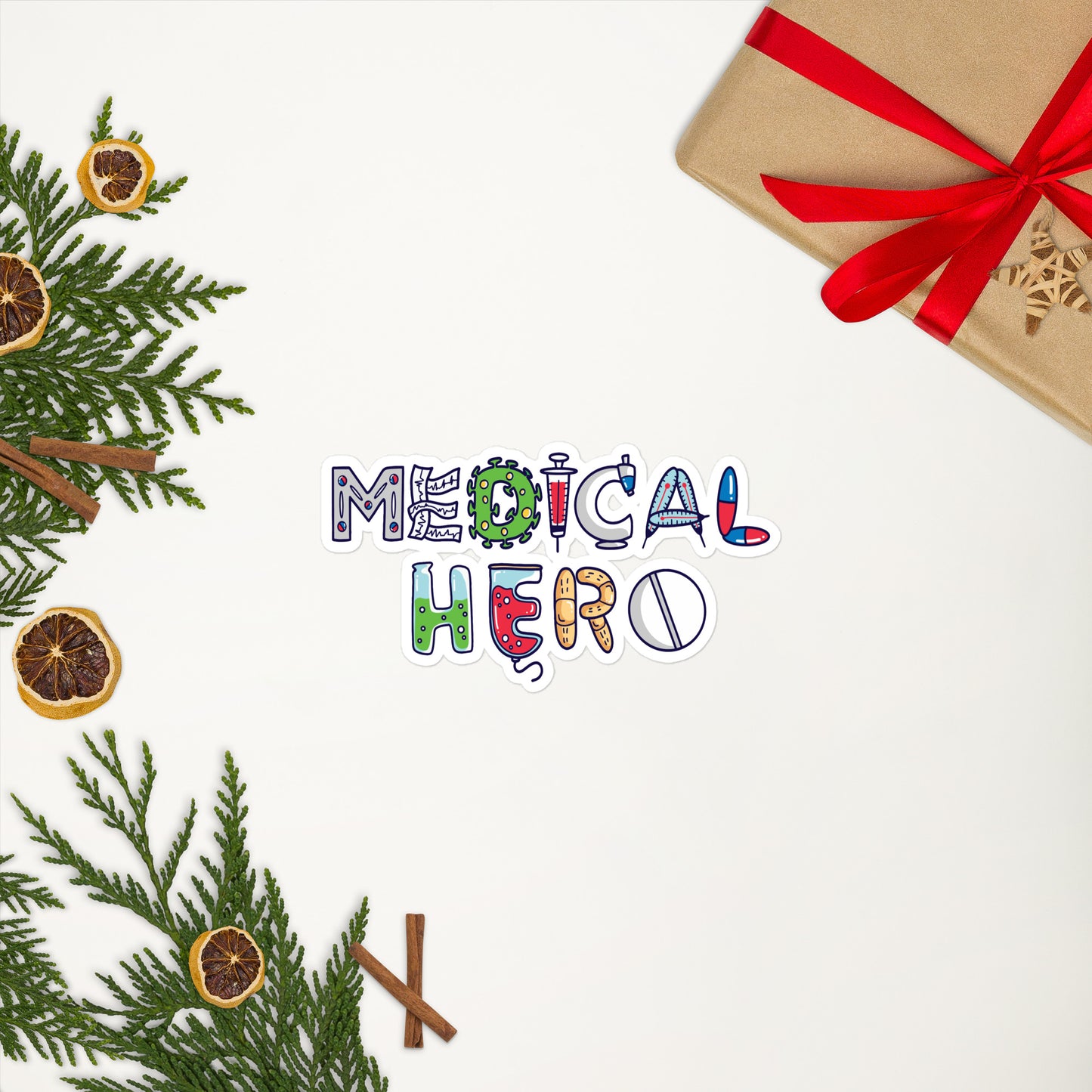 MEDICAL HERO Bubble-free stickers