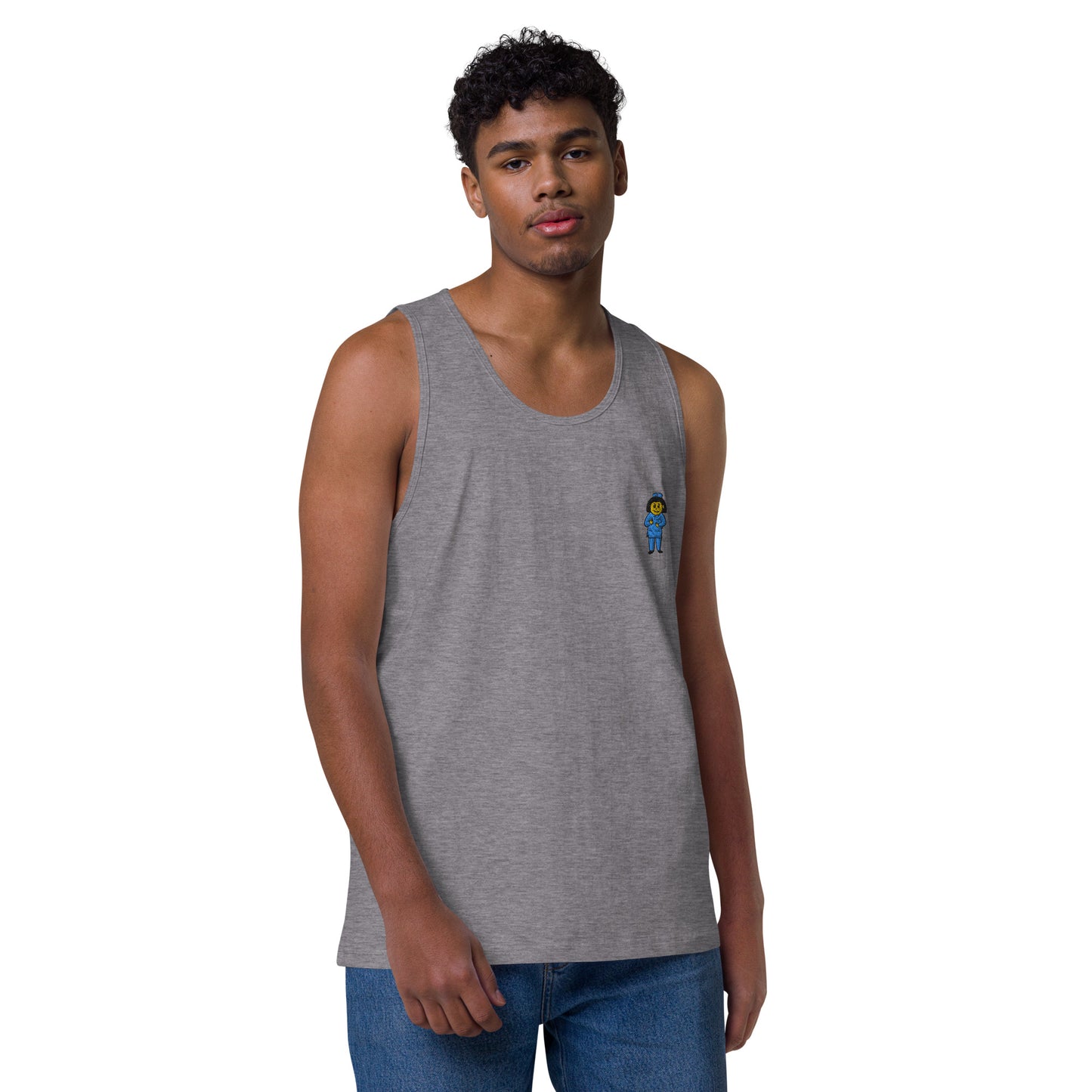 Nurse Embroidery Men’s premium tank top