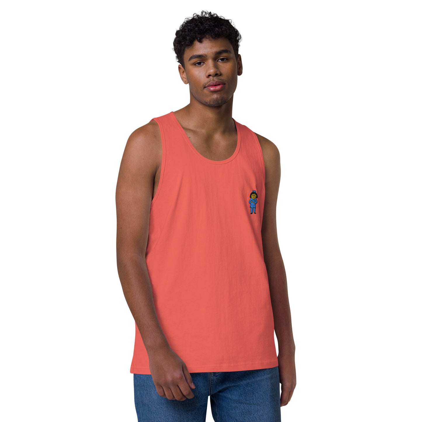 Nurse Embroidery Men’s premium tank top