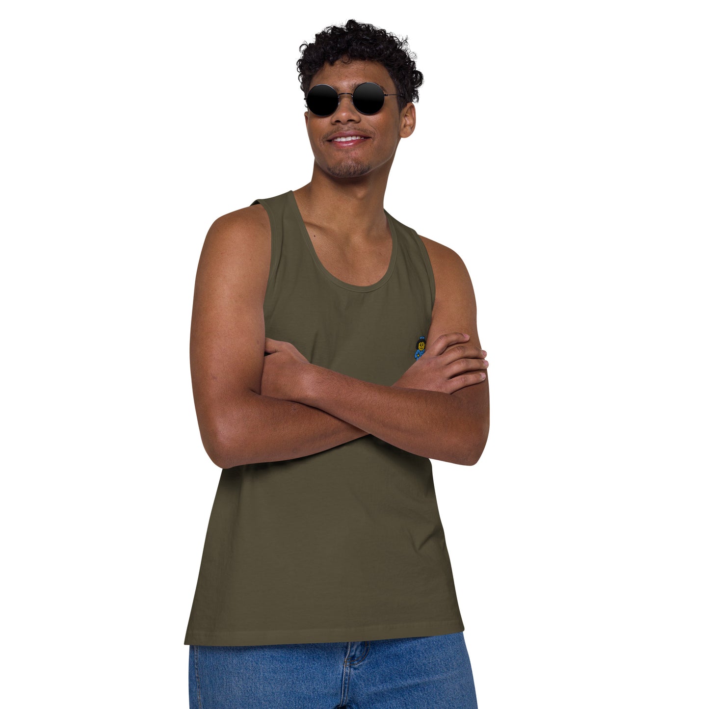 Nurse Embroidery Men’s premium tank top