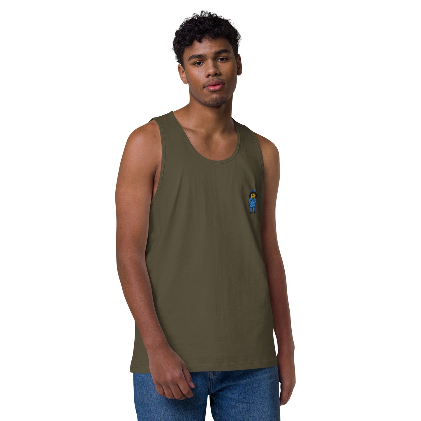 Nurse Embroidery Men’s premium tank top