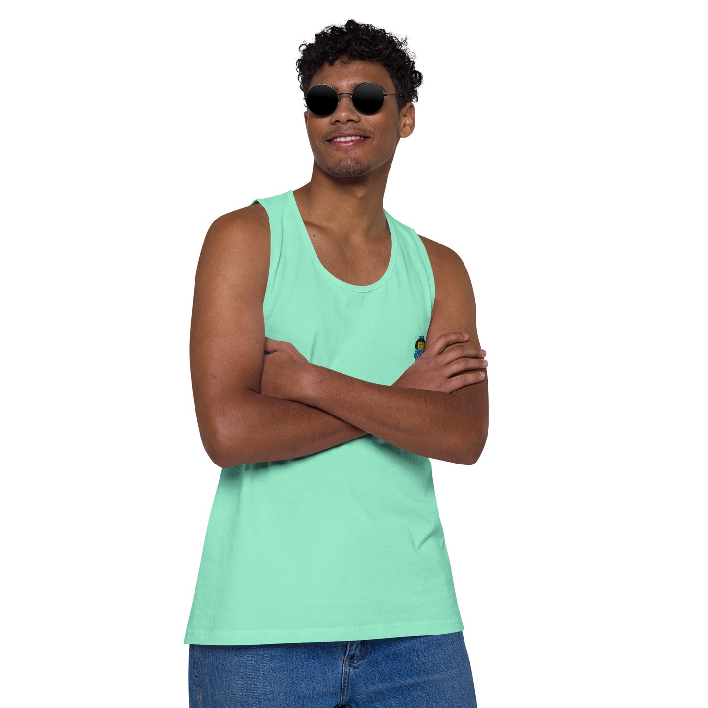 Nurse Embroidery Men’s premium tank top