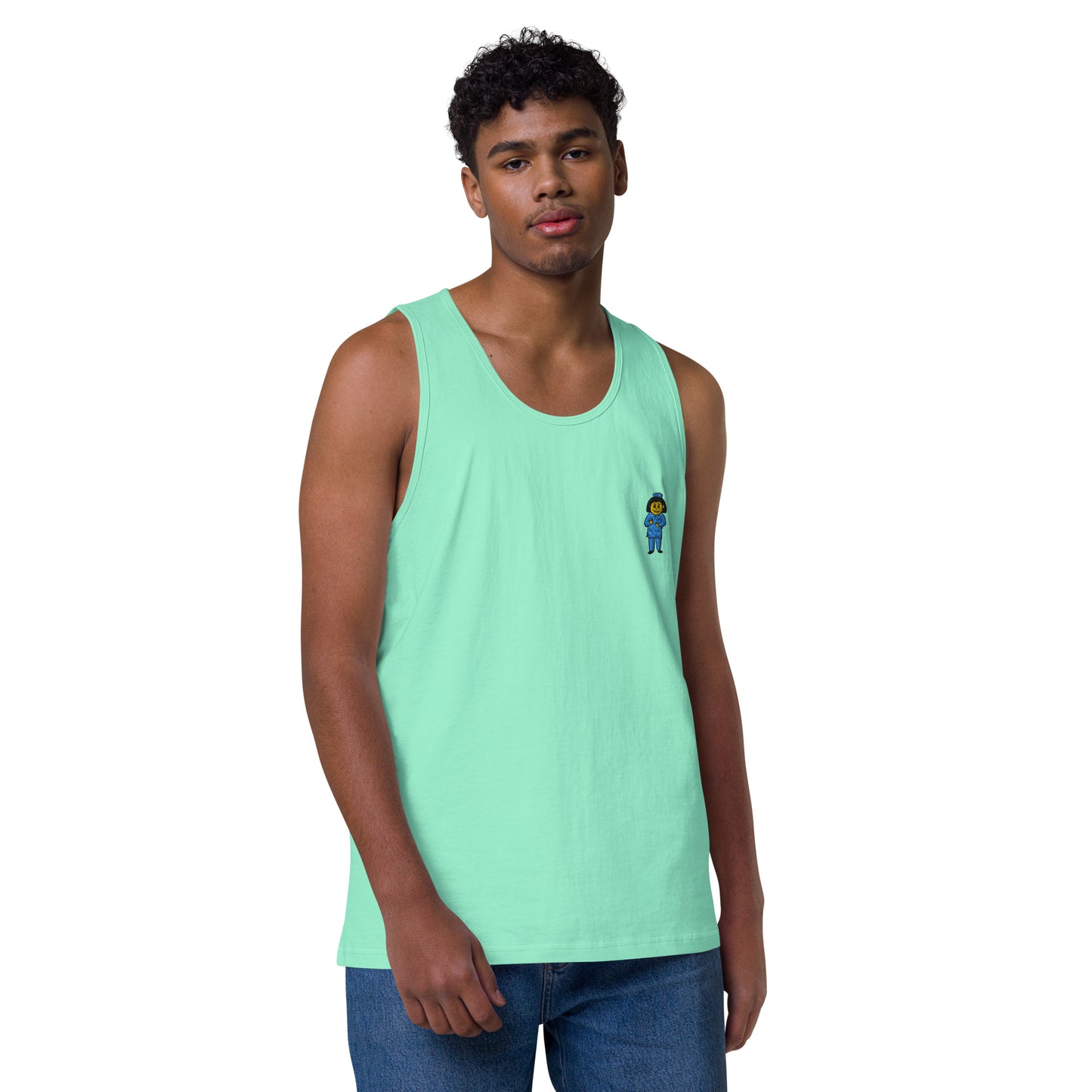 Nurse Embroidery Men’s premium tank top