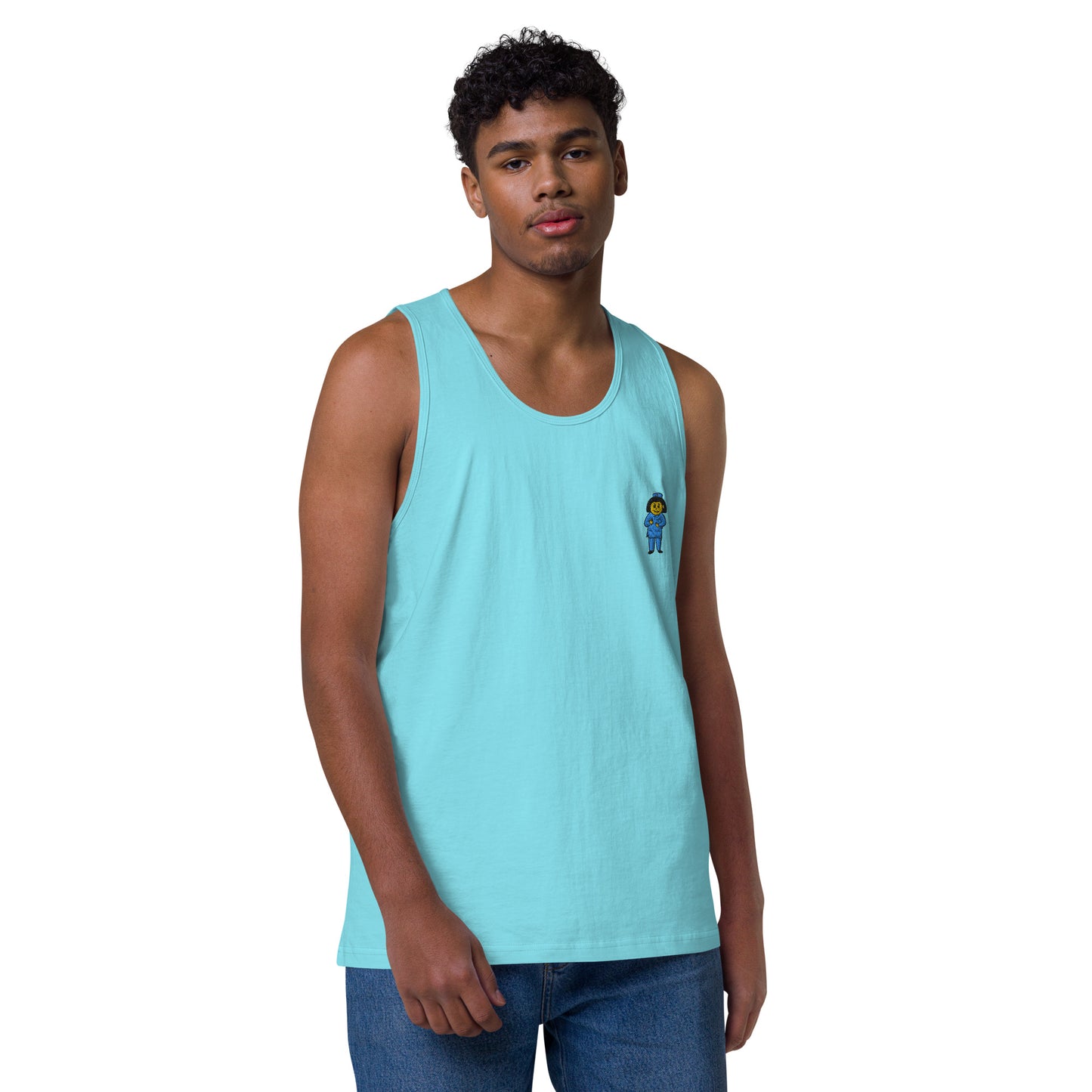 Nurse Embroidery Men’s premium tank top