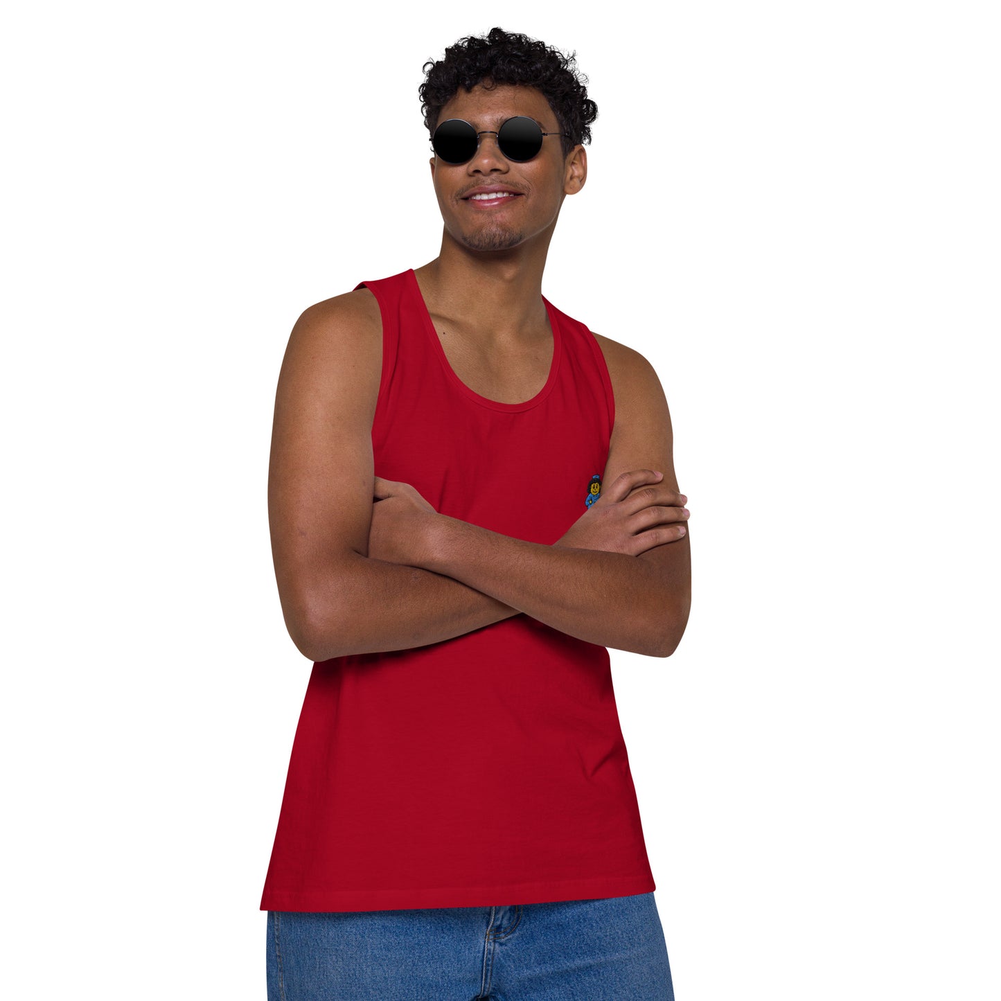 Nurse Embroidery Men’s premium tank top