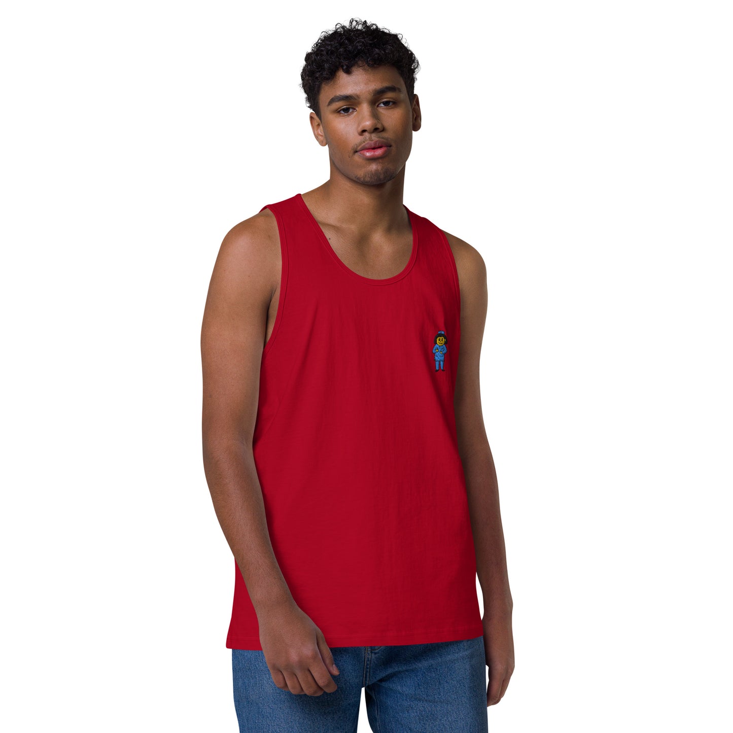 Nurse Embroidery Men’s premium tank top