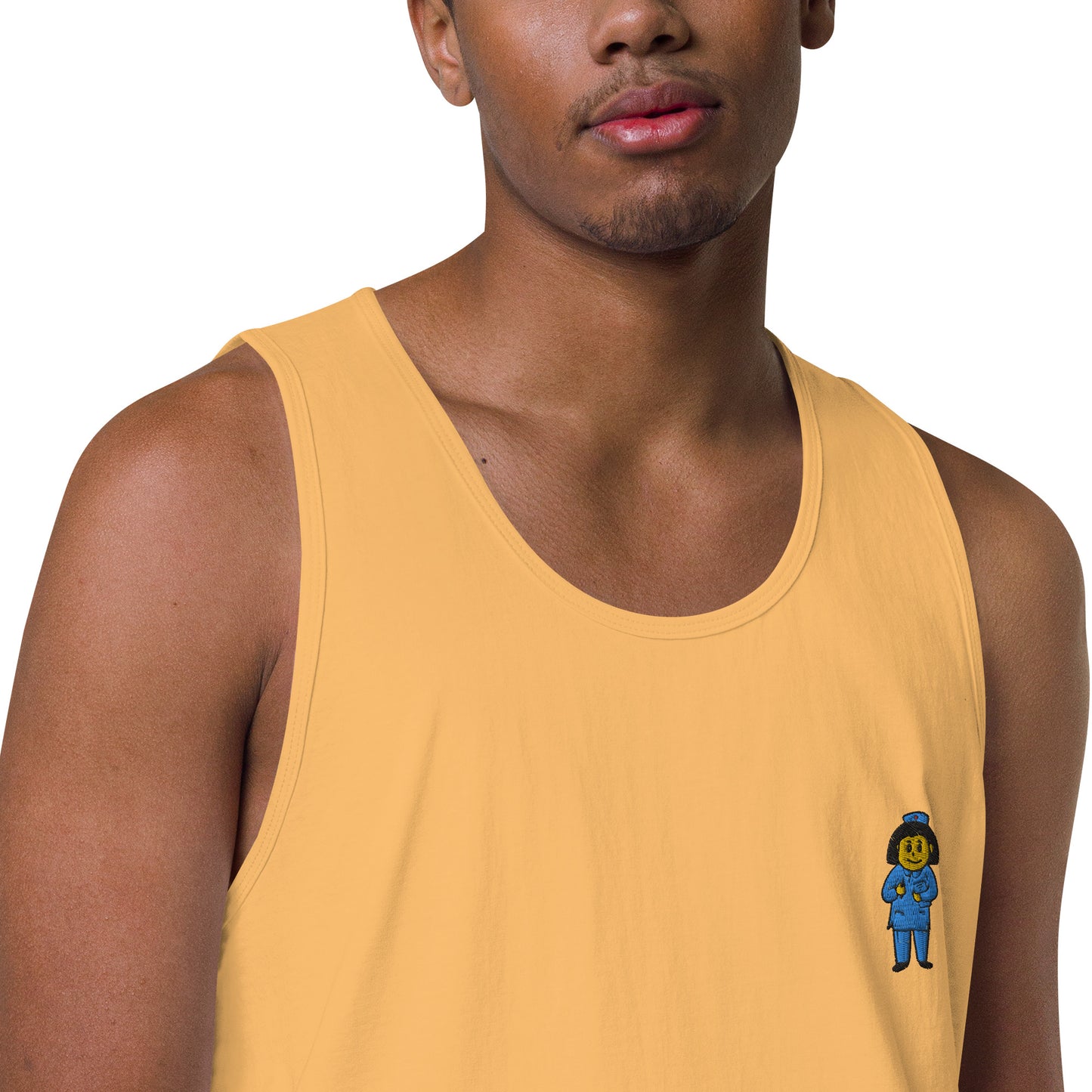 Nurse Embroidery Men’s premium tank top