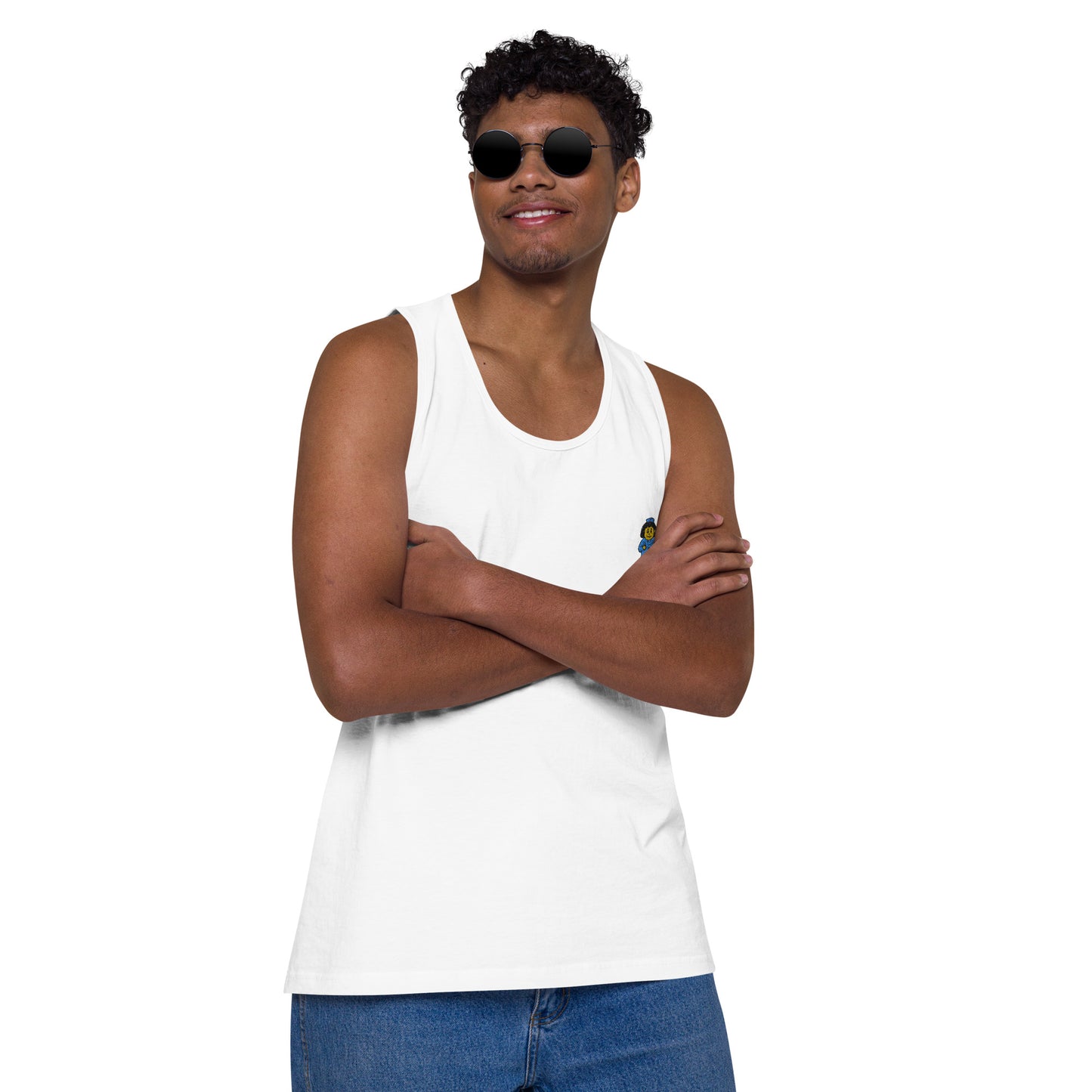 Nurse Embroidery Men’s premium tank top