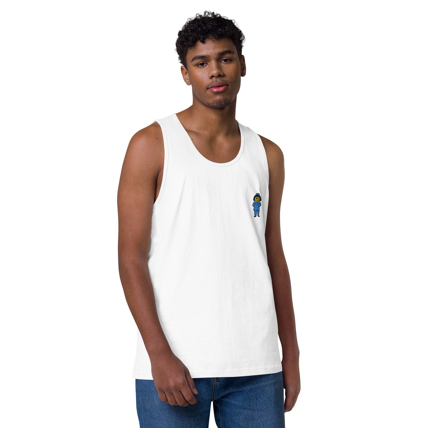 Nurse Embroidery Men’s premium tank top