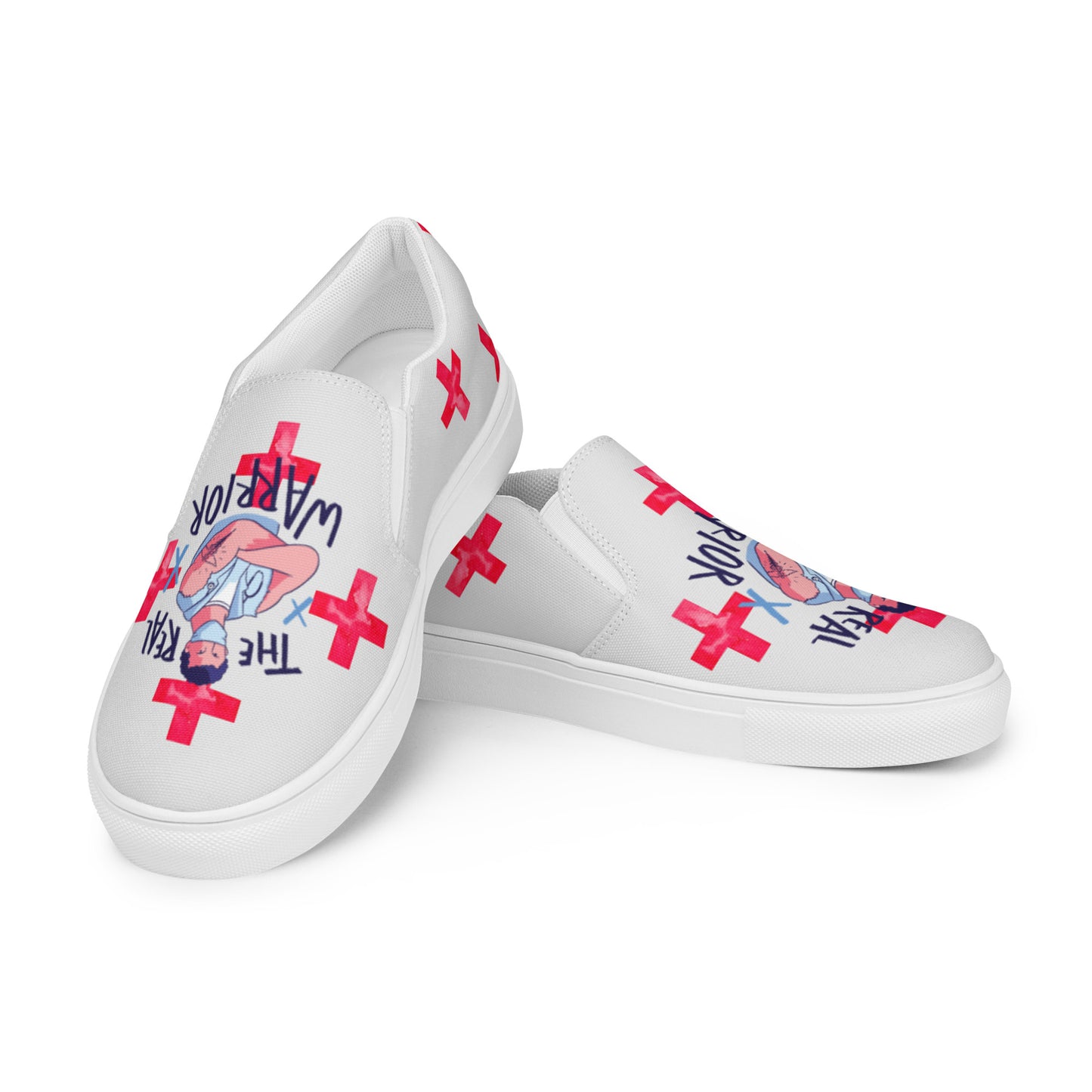 The Real Warrior Nurse Men’s slip-on canvas shoes