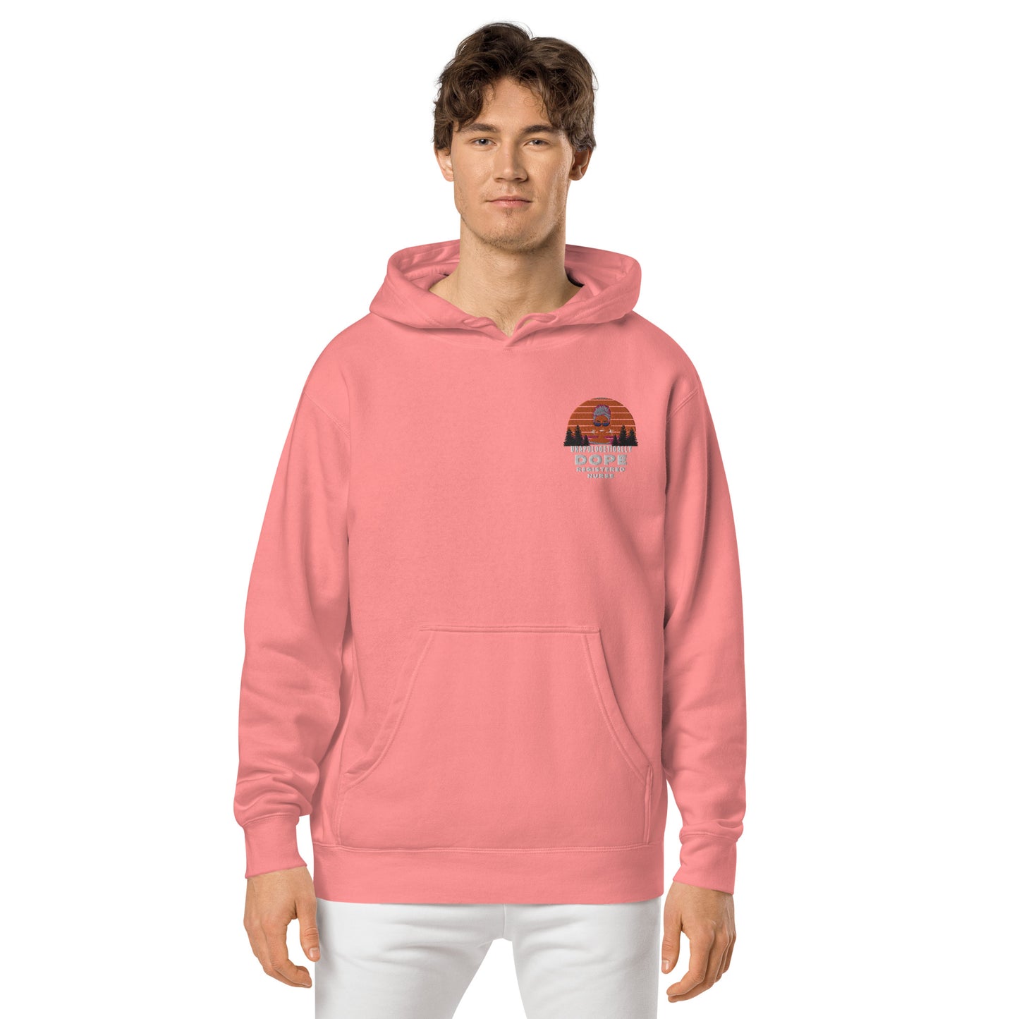 Unapologetically Dope NURSE Unisex pigment dyed hoodie