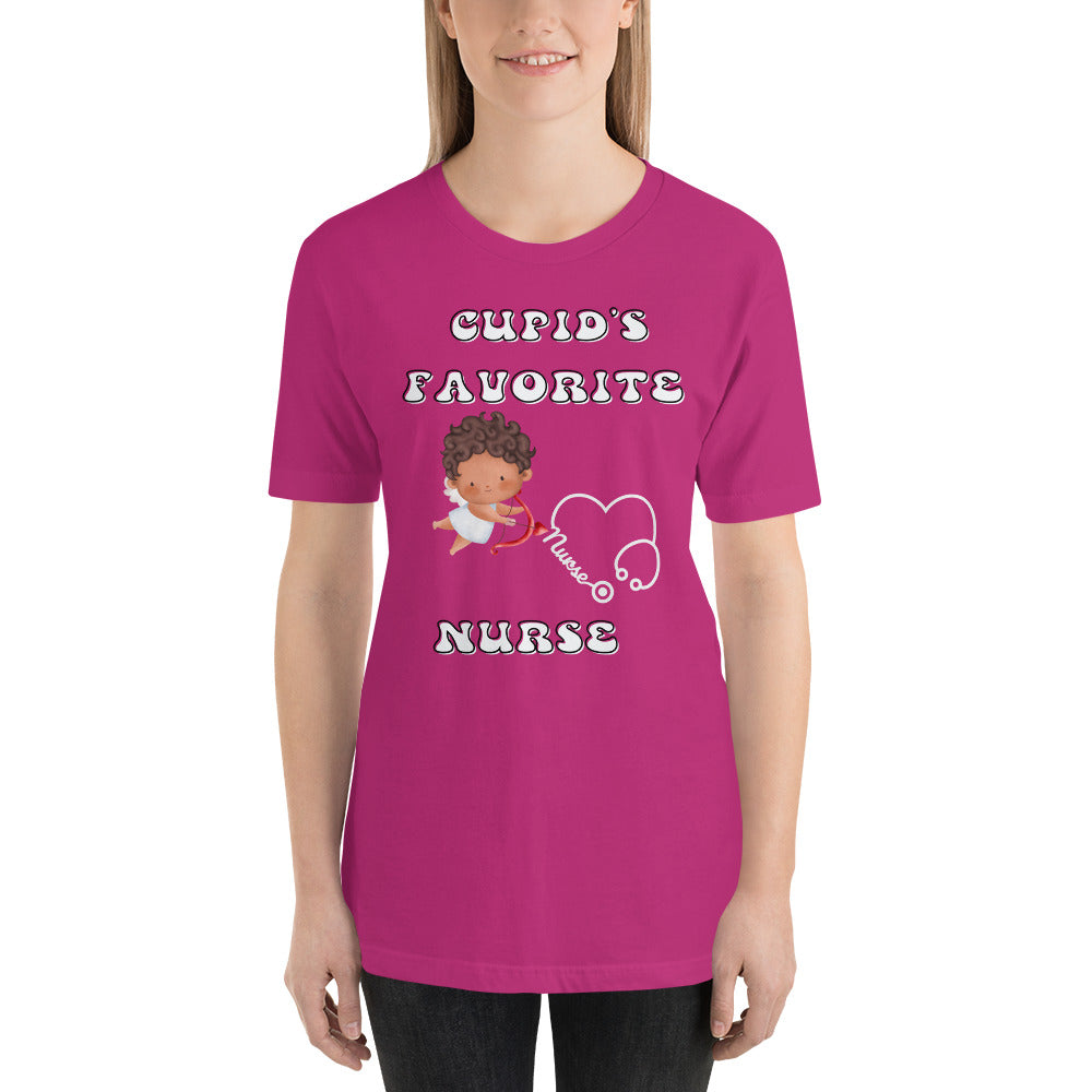 CUPIDS FAVORITE NURSE Unisex t-shirt