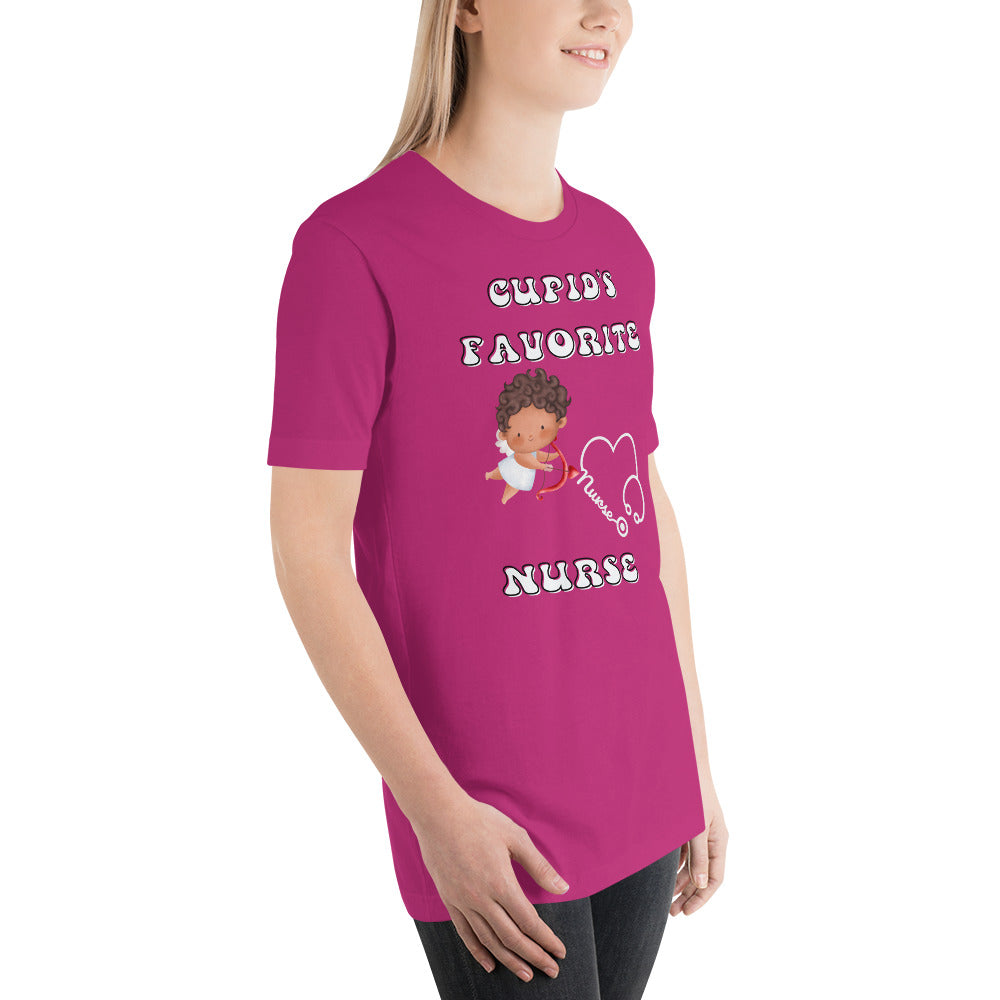 CUPIDS FAVORITE NURSE Unisex t-shirt