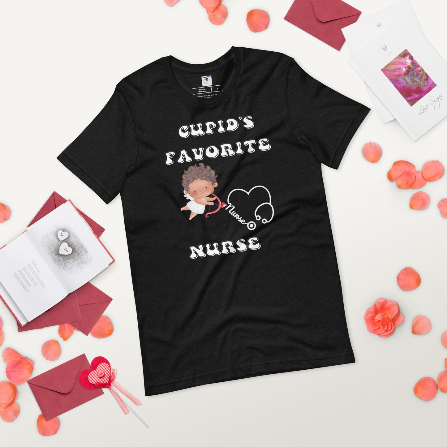 CUPIDS FAVORITE NURSE Unisex t-shirt