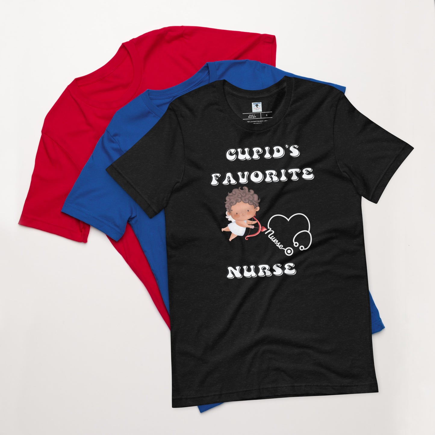 CUPIDS FAVORITE NURSE Unisex t-shirt