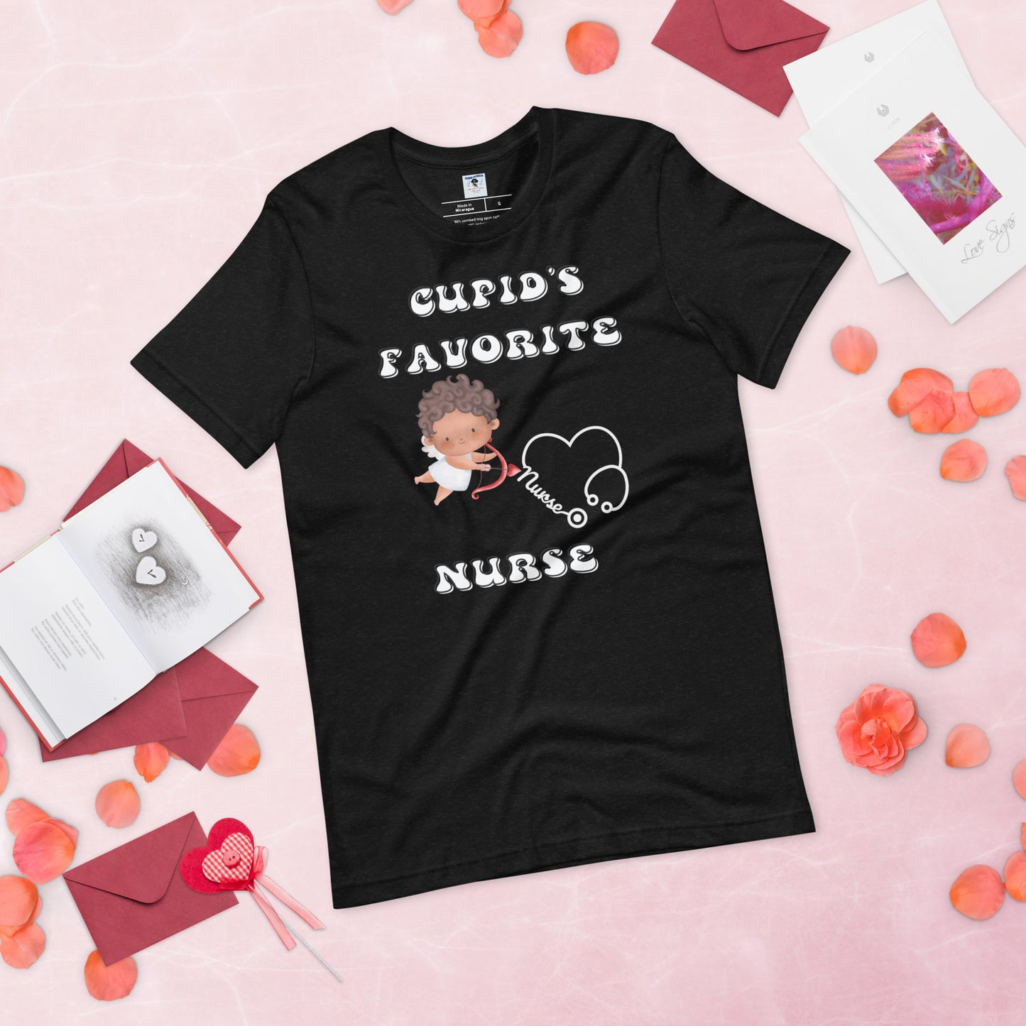 CUPIDS FAVORITE NURSE Unisex t-shirt