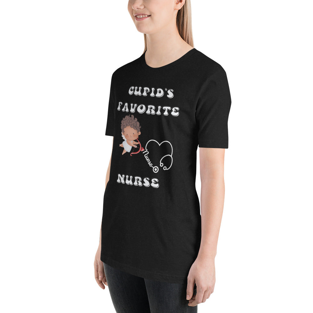 CUPIDS FAVORITE NURSE Unisex t-shirt