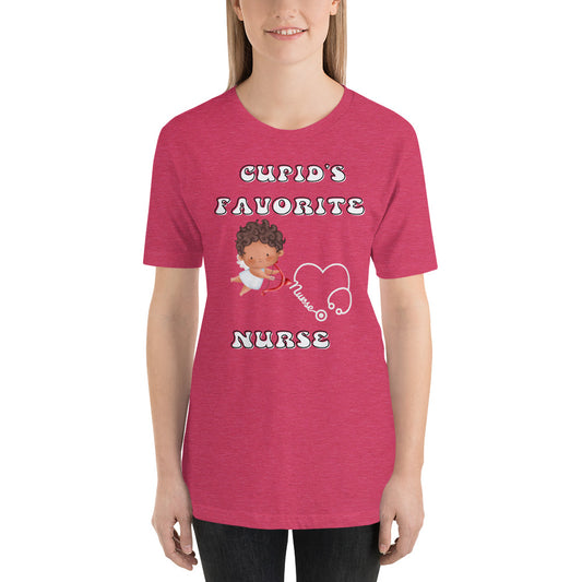 CUPIDS FAVORITE NURSE Unisex t-shirt