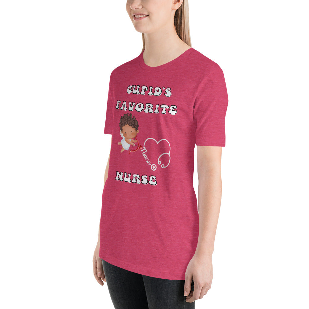 CUPIDS FAVORITE NURSE Unisex t-shirt