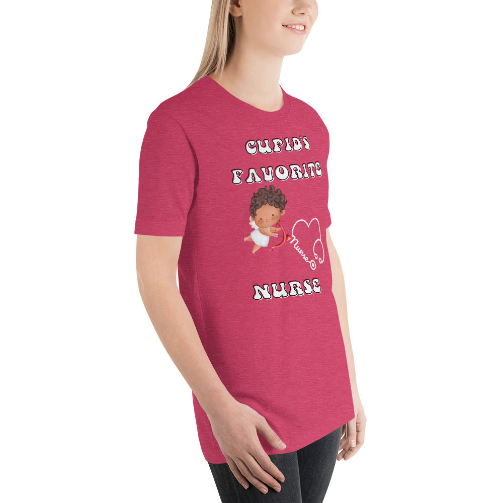 CUPIDS FAVORITE NURSE Unisex t-shirt