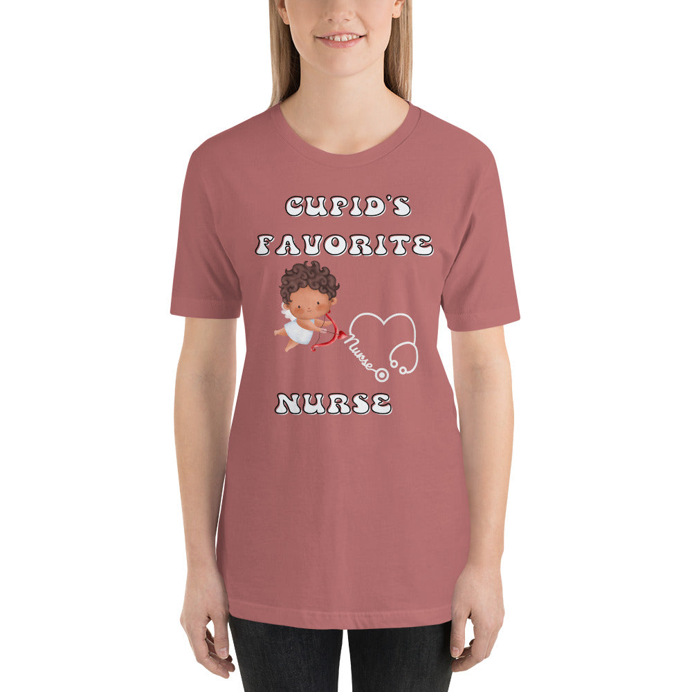 CUPIDS FAVORITE NURSE Unisex t-shirt