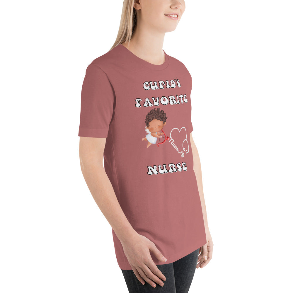 CUPIDS FAVORITE NURSE Unisex t-shirt